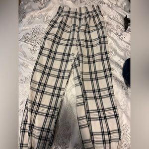 Womens Medium Sz Plaid Joggers